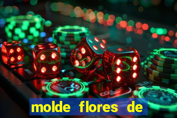 molde flores de papel para imprimir